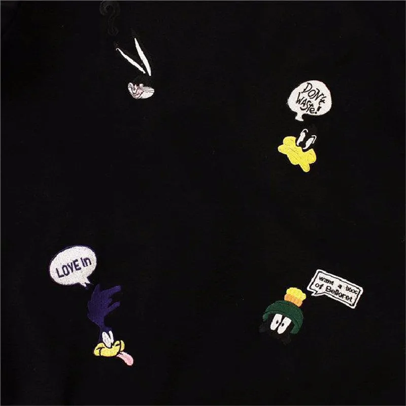 2020 Plus size Loose cartoon summer embroidery t shirt women clothing harajuku top new korean tshirt vetement femme camisetas