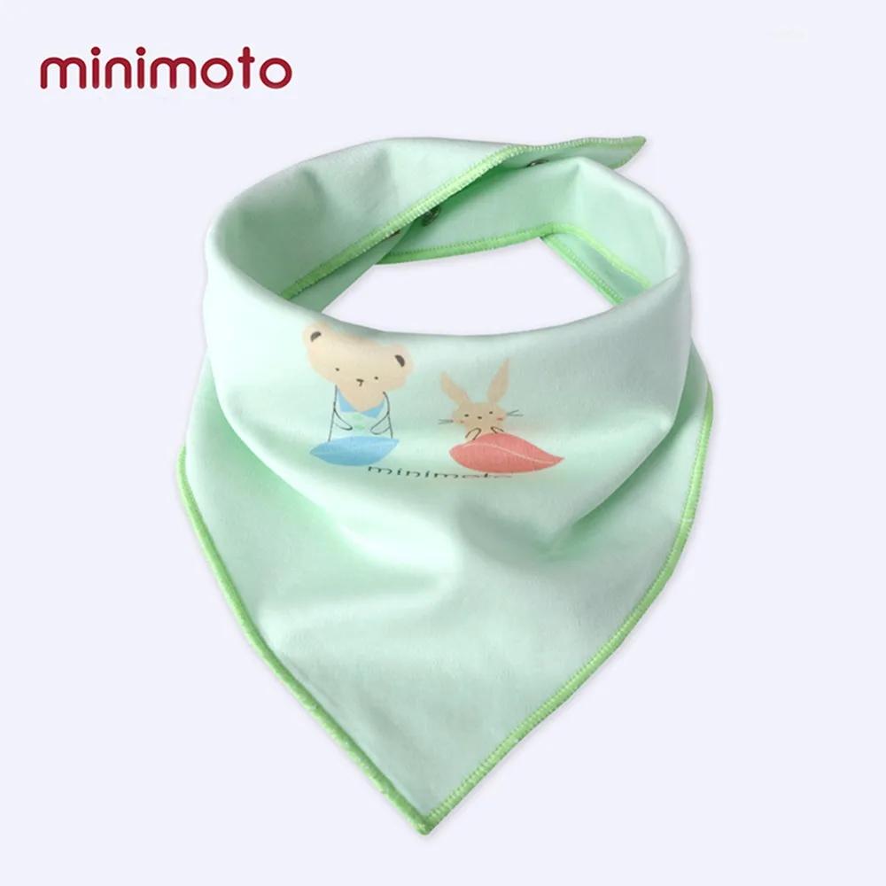 Minimoto/2 шт./партия, Одежда для новорожденных, модная бандана, нагрудник для малышей, водонепроницаемое треугольное полотенце, Детские хлопковые Слюнявчики для кормления