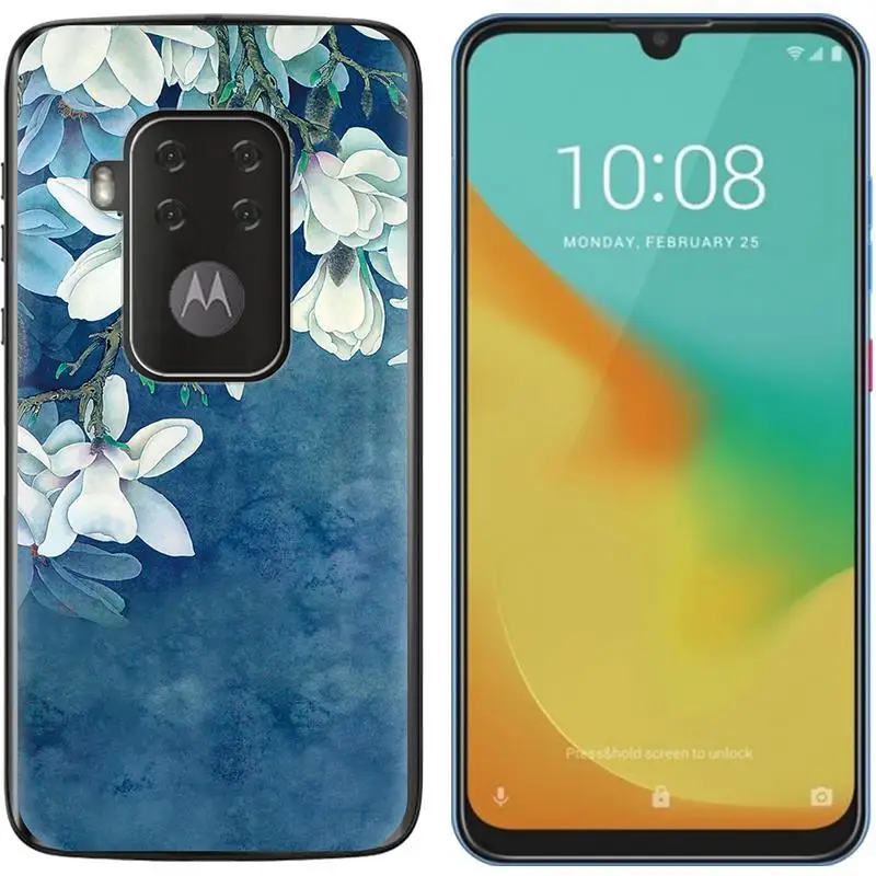 Силиконовый чехол для Moto One Pro мягкая задняя крышка из ТПУ с мультяшным принтом