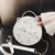 Кружевные круглые сумочки высокого качества 2021, женские сумки через плечо из искусственной кожи, женская модная маленькая сумка через плечо с цепочкой с цветочным принтом - изображение
