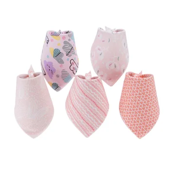 

Saliva Towel Baby Cotton Newborn Children Boys and Girls Saliva Pocket Summer Thin Bib Baby Bib Triple-Cornered Scarf