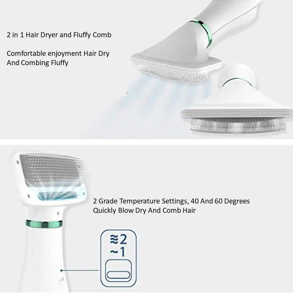 低temprature ノイズペットドライヤー犬グルーミングコームペット猫ヘアドライヤーgooming櫛動物グルーミングドライヤー猫髪ドライヤー と櫛 犬用ドライヤー Aliexpress