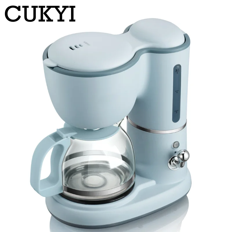 CUKYI Household semi-automatic drip coffee machine 600ml American coffee machine maker tea 550W 220V