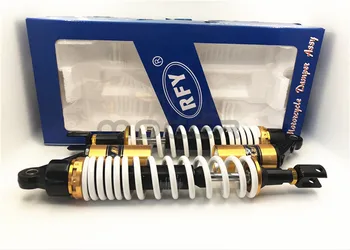 

High Quality 395mm Motorcycle Shock absorber nitrogen damper 8mm spring air suction for ATV honda suzuki yamahm 1 pair