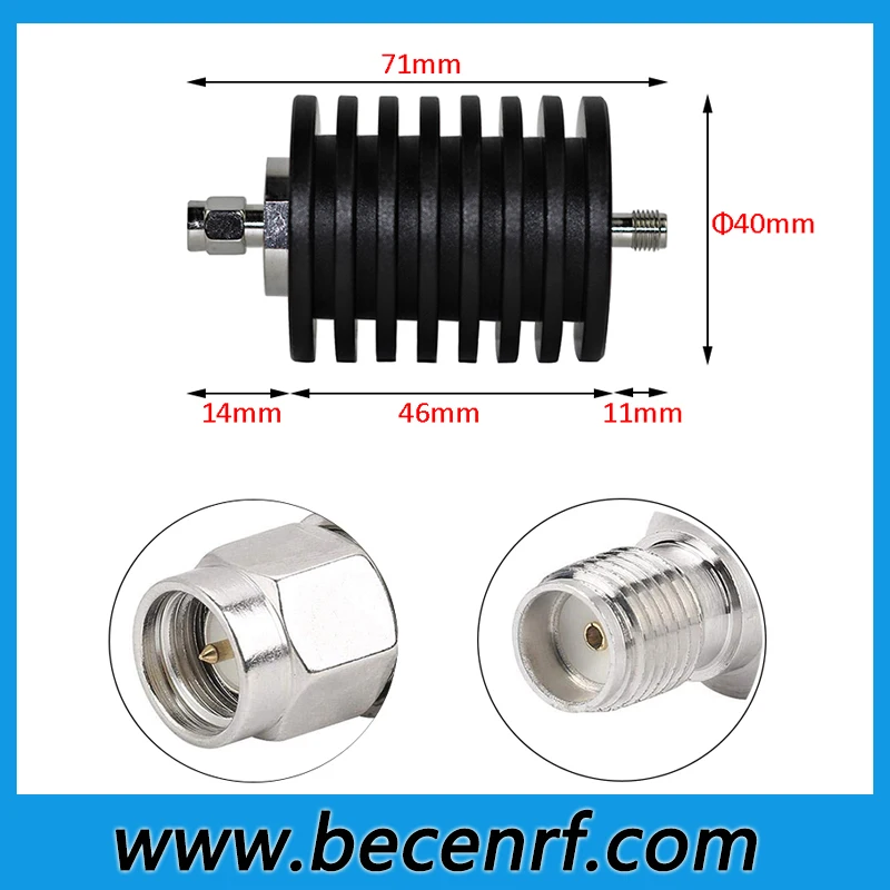 Attenuatore SMA 25W - DC-4GHz, 6dB, Connettore Maschio/Femmina, 50ohm, Per Segnali Coassiali - Foto 11