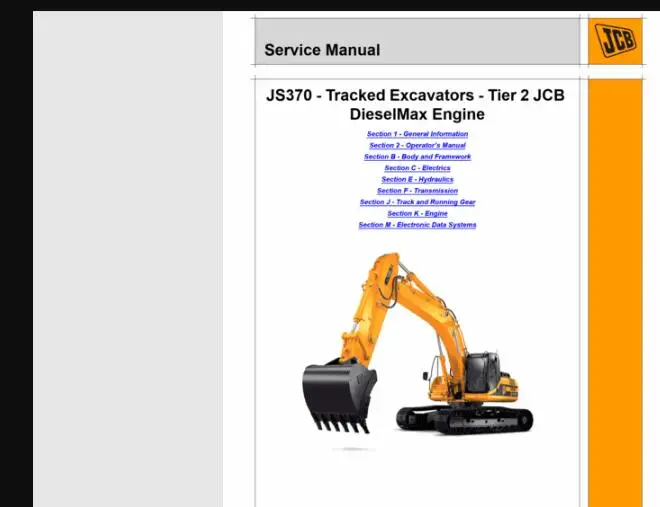 Quality JCB Service Manuals 2019 PDF more than 38GB with free worldwide shi...