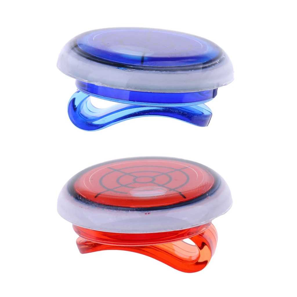2Pcs Plastic Functional Golf Ball Marker with Hat Clip Golf Accessories
