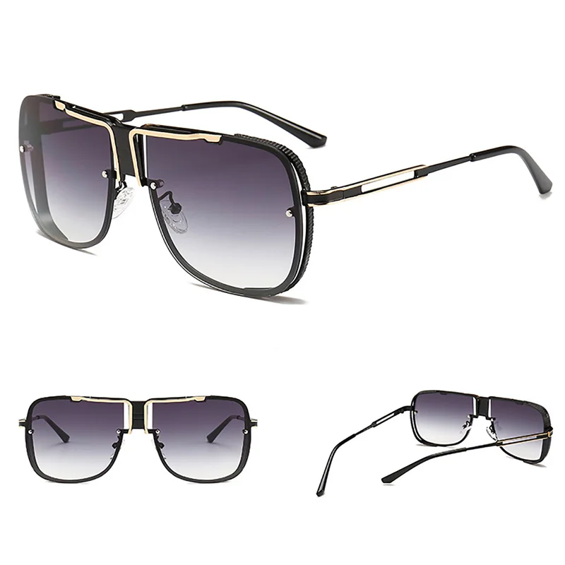 Мужские винтажные Поляризованные солнцезащитные очки пилота, роскошные брендовые дизайнерские солнцезащитные очки с покрытием, очки для вождения для мужчин/женщин