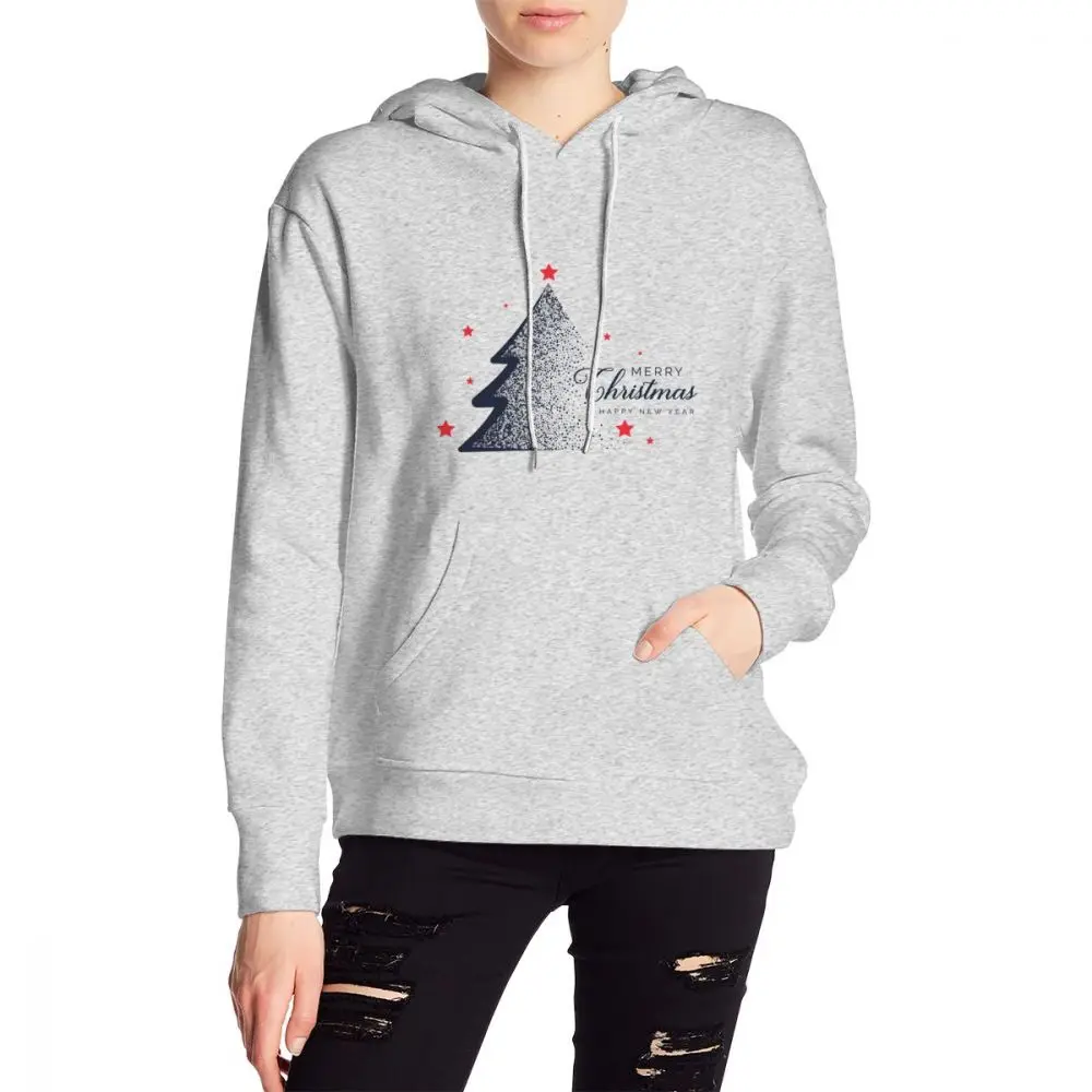 customized-gray NOISYDESIGNS, Женская толстовка, 4 цвета, негабаритная, с капюшоном, с круглым вырезом, кошмар перед Христом, с длинным рукавом, пуловеры, толстовки с капюшоном - Цвет: customized-gray