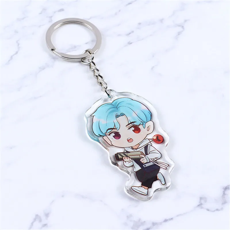 Kpop EXO EXO-K EXO-M сумка для исхода брелок Kai DO SUHO мультфильм Q Stryle брелок для ключей автомобильные ювелирные изделия B098 - Цвет: CHANYEOL