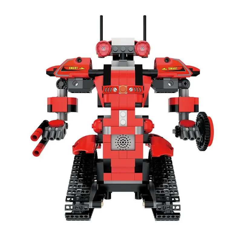 1 комплект DIY робот приложение управляемая игрушка обучающий электрический RC робот кирпичи игрушки интеллектуальная зарядка подарок для мальчиков и девочек