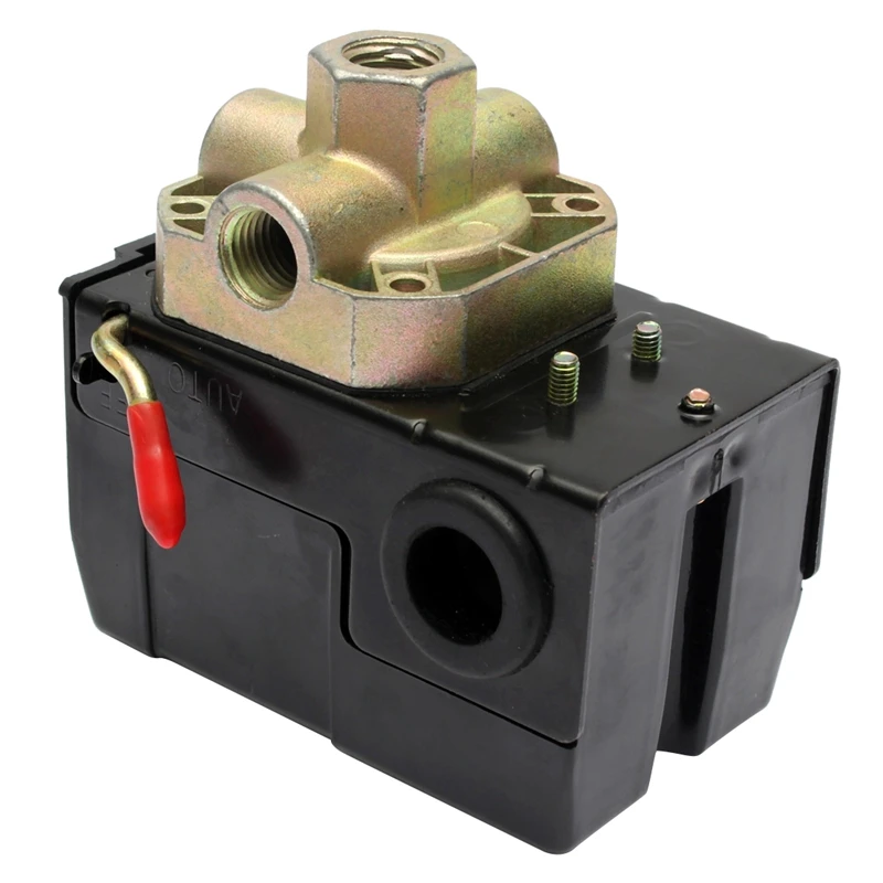 BMBY-регулятор давления воздушный компрессор 140-175 PSI 4 порта сверхмощный 26 Ампер черный