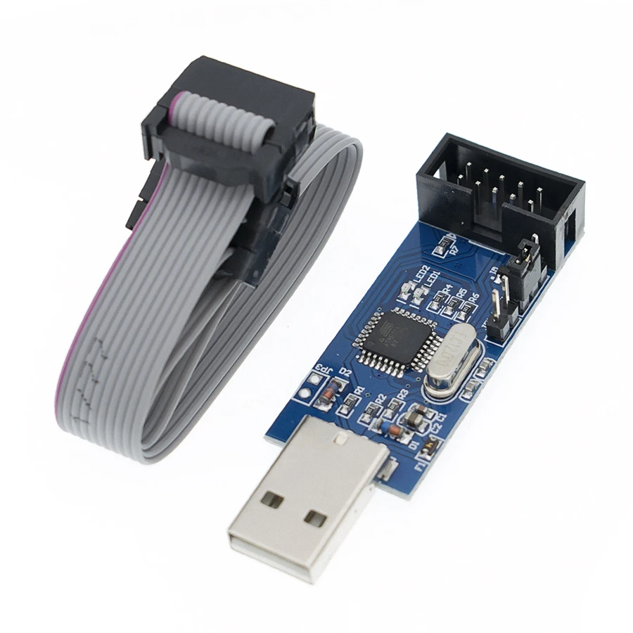 

1pcs New USBASP USBISP AVR Programmer USB ISP USB ASP ATMEGA8 ATMEGA128 Support Win7 64K