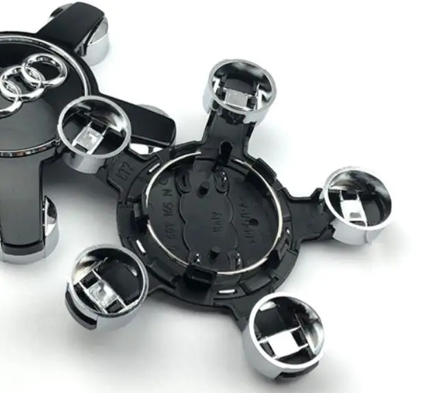 

4pcs 135mm Gray Black Car Wheel Center Cap Hub Caps Covers 8R0601165 for A3 Q3 Q5 S3Car Styling free shipping