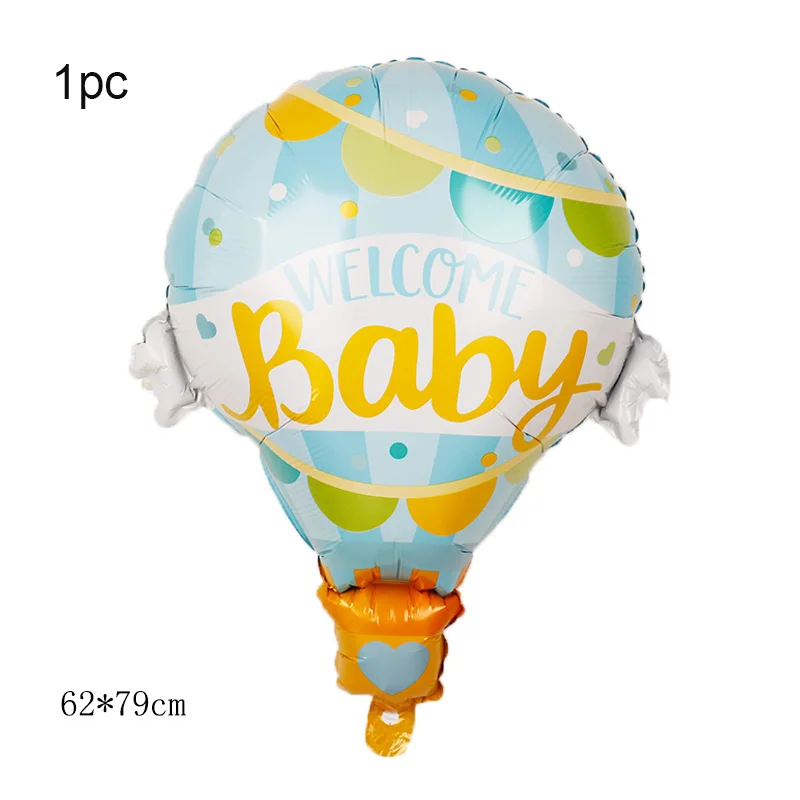 1 Набор детских фольгированных воздушных шаров для мальчиков и девочек для вечеринки на день рождения, Детские воздушные шары для новорожденных, Детские принадлежности для 1 года на день рождения - Цвет: 1pc