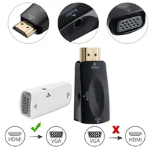 Cable-Adapter Converter Jack Laptop Audio HDMI Male VGA with 1080P for PC TV