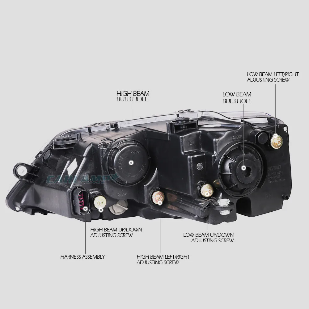 Головная фара ангельский глаз для vw Sagitar Jetta фары 2012 2013 светодиодный DRL и bi-xenon проектор