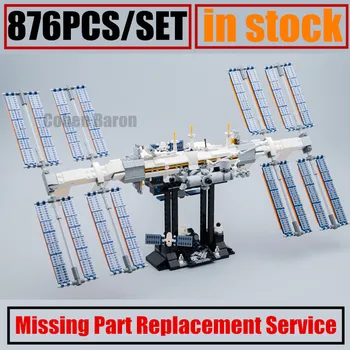 

NEW Ideas International Space Station The Apollo Saturn V Technic Model Building Blocks Bricks Fit 21321 21309 Toys Kid Gift