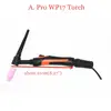 Professional WP17 TIG Torch 150A GTAW Tungsten Welding Gun Argon Air Cooled WP17V Gas Valve W7FV Flexible TIG Welding Torch ► Photo 2/6