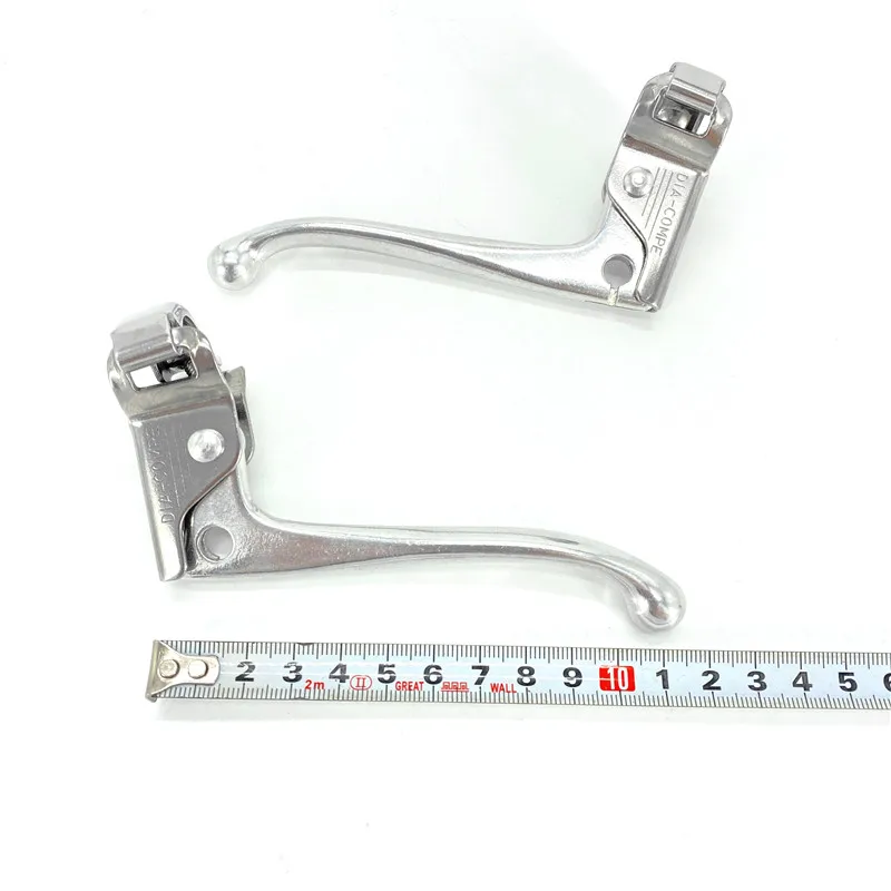 Leva Freno Doppia Per Bici Da Strada Retrò Leve Freno Per Manubrio Piegato Per Bicicletta A Scatto Fisso Maniglia Freno Per Bici Da Corsa Con Cavo Freno - Foto 6