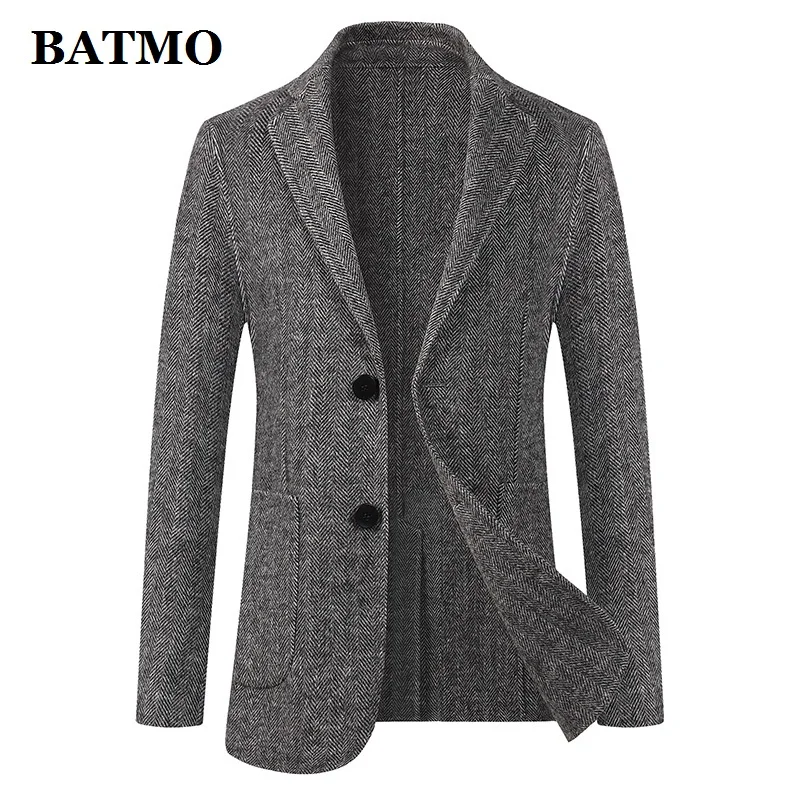 Новое поступление 2019 Осенний высококачественный шерстяной Повседневный Блейзер