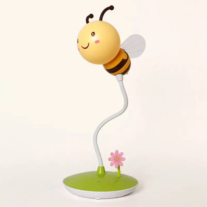 Ceny LED Bee lampka nocna 5VUSB Charge dotykowy lampa stołowa ściemniania karmienie dziecka do spania lampka nocna do sypialni wystrój domu kreatywny prezent