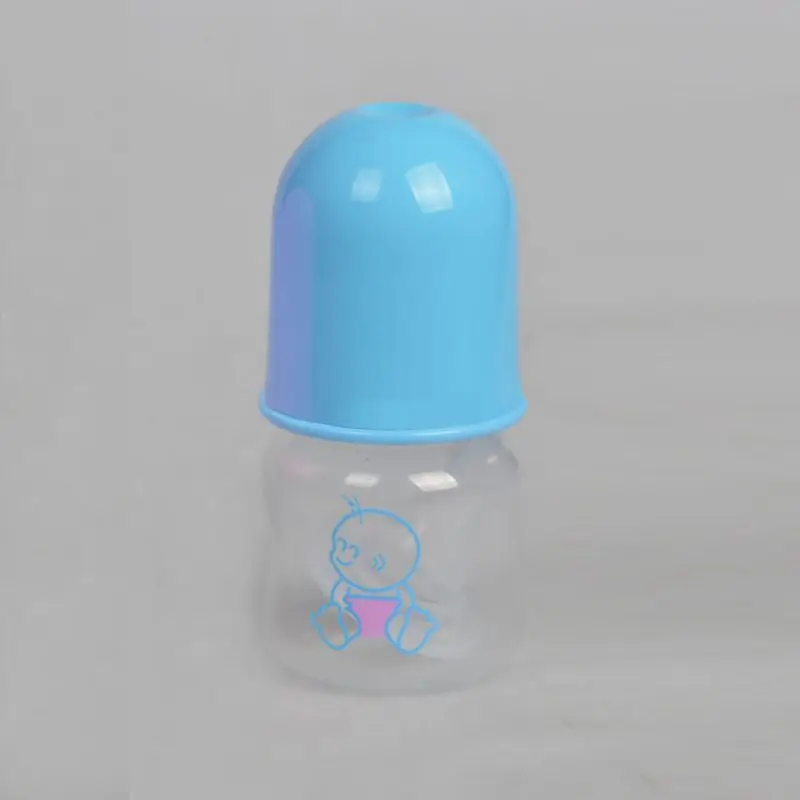 1 шт., бутылочка для кормления новорожденных детей, бутылочка для кормления молока, 60 мл, чашка для кормления, горячая распродажа - Цвет: Синий