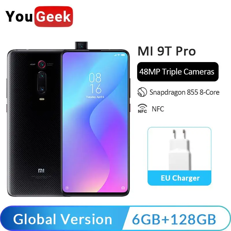 

In Stock ! Global Version Xiaomi Mi 9T Pro (Redmi K20 Pro) 6GB 128GB Mi9T Pro Mobile Phone Snapdragon 855 Octa Core 48MP Camera