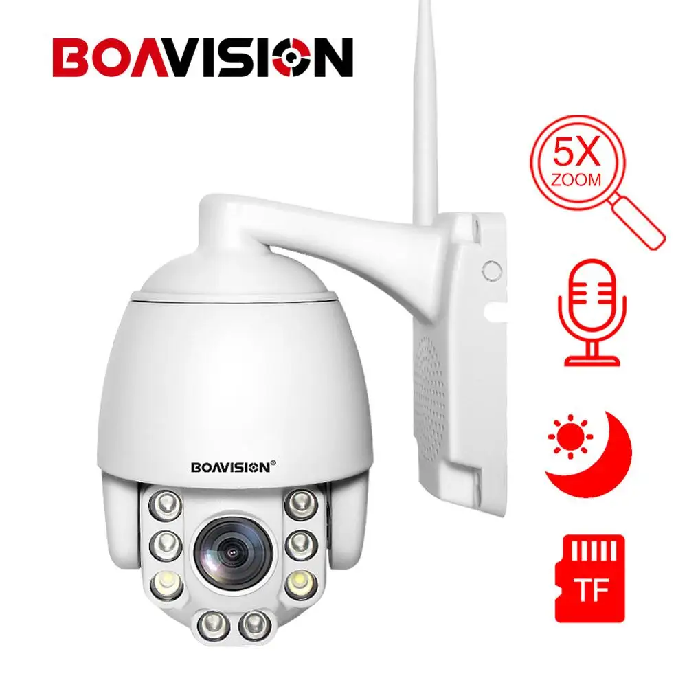 Скоростная купольная IP камера 1080P Wi Fi 5 кратный зум|Камеры видеонаблюдения| |