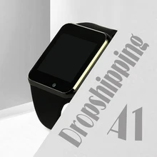 Dropshipping relógio inteligente a1 suporte bluetooth chamada câmera sim/tf cartão relógio de pulso smartwatch a1 para android frete grátis
