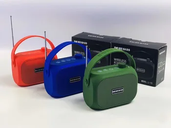 

L15 Plastic Waterproof Anti-fall Outdoor Wireless Bluetooth Audio Creative Portable Small Speaker Support USB TF Card FM Radio