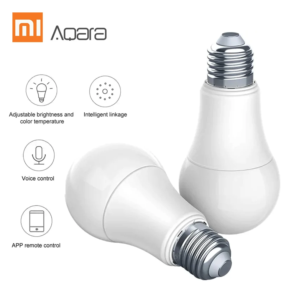 

8pcs Aqara LEDs Intelligent Bulb Adjust Brightness Color Temperature Freely APP Remote Control Timing Switch for xiaomi mijia
