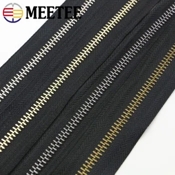 

50/100cm 8# Metal Zipper for Sewing DIY Backpack Zips Repair Sports Coat Clothes Open-end Zippers Garment Accessories ZA191