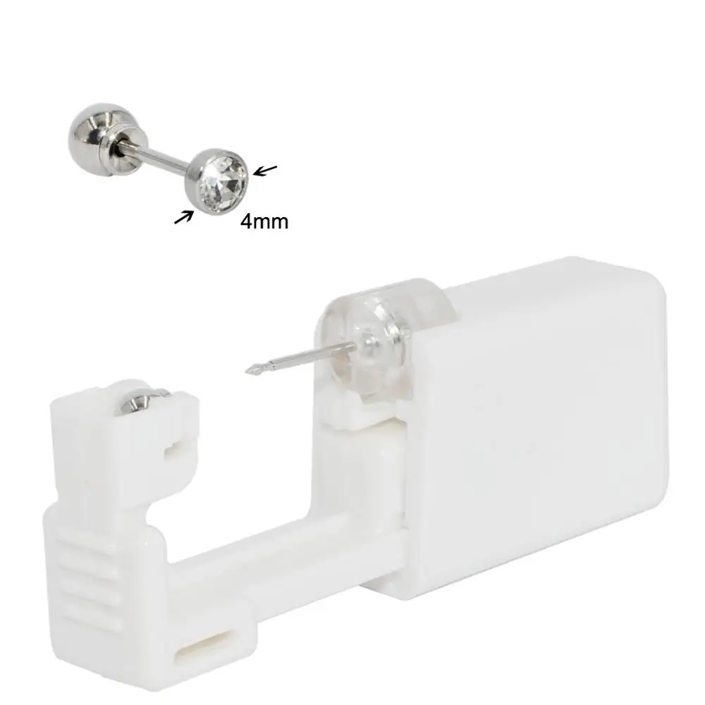 Sterile Surgical Steel Ear Stud with Secure Ball Closure