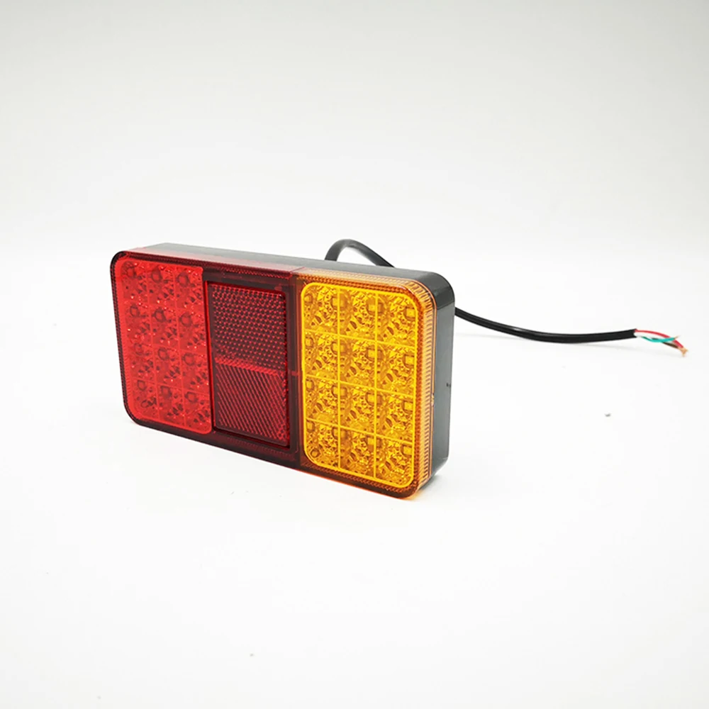 2Pcs 12V 24V 24 LED Trailer Truck Rear Lights Brake Stop Tail Turn Indicator Lamps For Car Trailers Trucks Utes Boats | Автомобили и