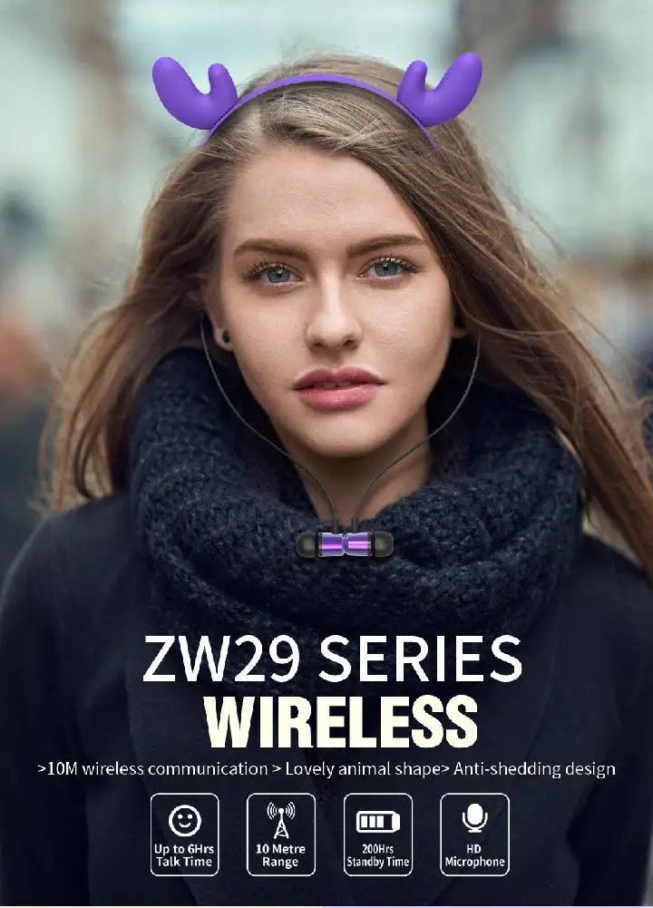 Bluetooth гарнитура милые наушники металлическая гарнитура кошка гарнитура Bluetooth милые наушники с мультяшными металлическими ушками