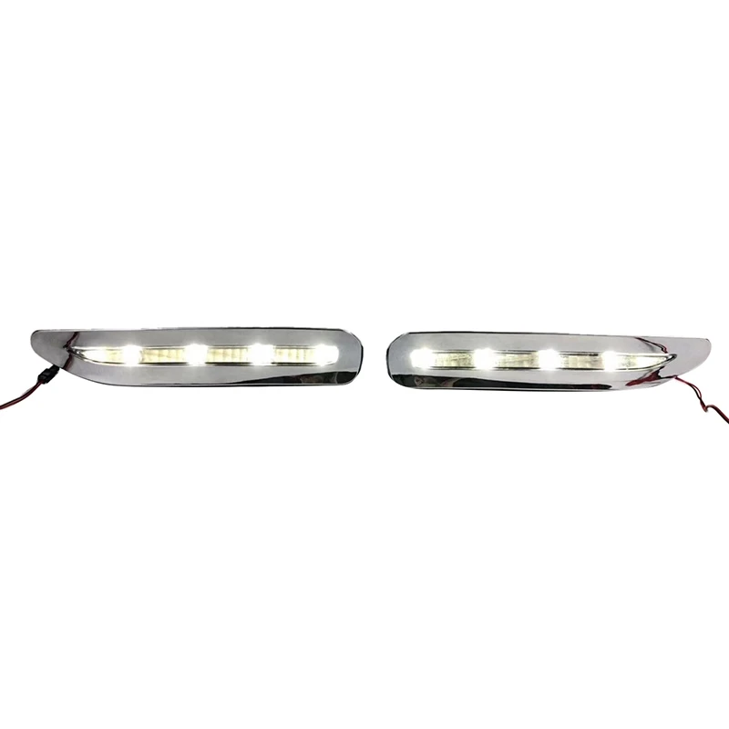 

2PCS for Lexus Chromed Strip Waterproof ABS Car DRL Lamp Daytime Running Light Daylight RX300 RX330 RX350 1998-2000