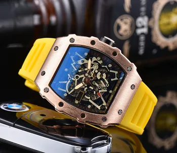 

new design top brand gold Luxury RM Men Waterproof Watch Male Watches Automatic Man Wristwatches Clock Gift Best Gifts for Men