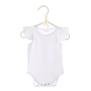 

Kaiya Angel Newborn Baby Romper 2019 New Arrival Fly Sleeve Summer Girls Clothes wholesale solid color baby Brief jumpsuit