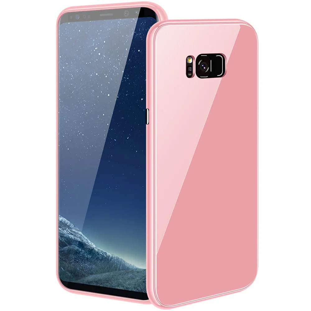 KISSCASE цветной чехол с магнитной адсорбцией для iPhone 11 Pro Max XR XS MAX X 8 7 Plus Роскошный ПК+ чехол из закаленного стекла для телефона Fundas - Цвет: Solid Pink