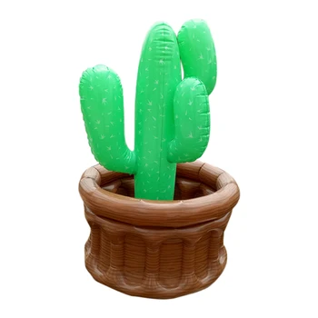 

1pc Buffet Bar Sand Beach Garden Inflatable Ice Bucket Beer Home Whiskey Party Coconut Tree Cactus Drinks Container Yard PVC
