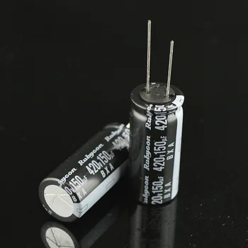 

10PCS Rubycon BXA 420V150UF 18X40MM aluminum electrolytic capacitor 150UF 420V high frequency low resistance long life