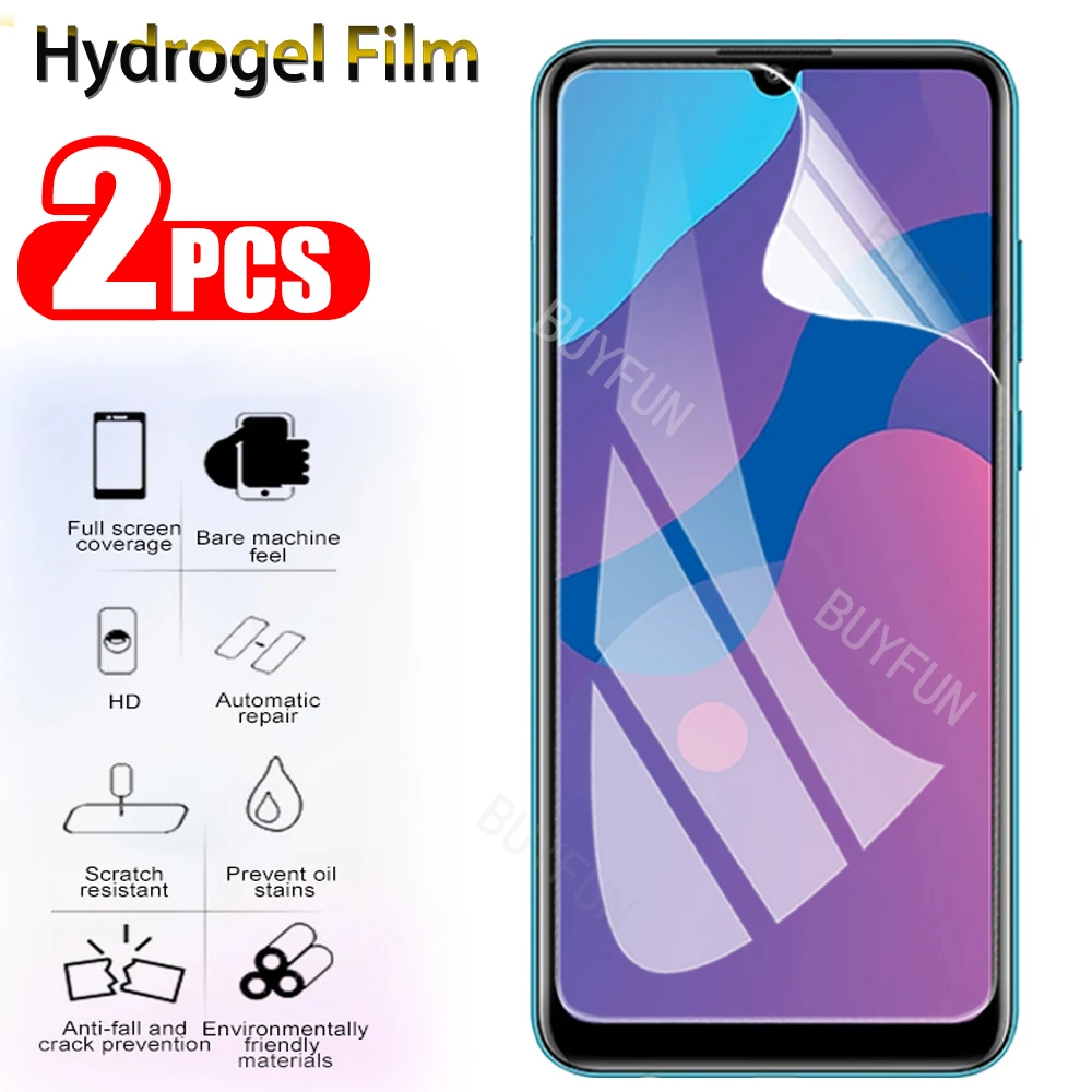 Гидрогелевая пленка для Huawei Y9 Y7 Y6 Prime 2019 9A 8s 8x 9c 2 шт. Защита экрана Honor 9C 9S мягкая без