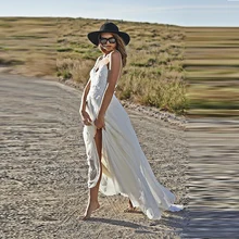 Bohemian Lace Beach Spaghetti Strap vestido de noiva Open Back Robe De Mariage Sexy party Bridal Gown 2018 bridesmaid dresses Wedding Party Dress Bohemian Lace Beach Spaghetti Strap vestido de noiva Open Back Robe De Mariage Sexy party Bridal Gown 2018 bridesmaid dresses Wedding Party Dress