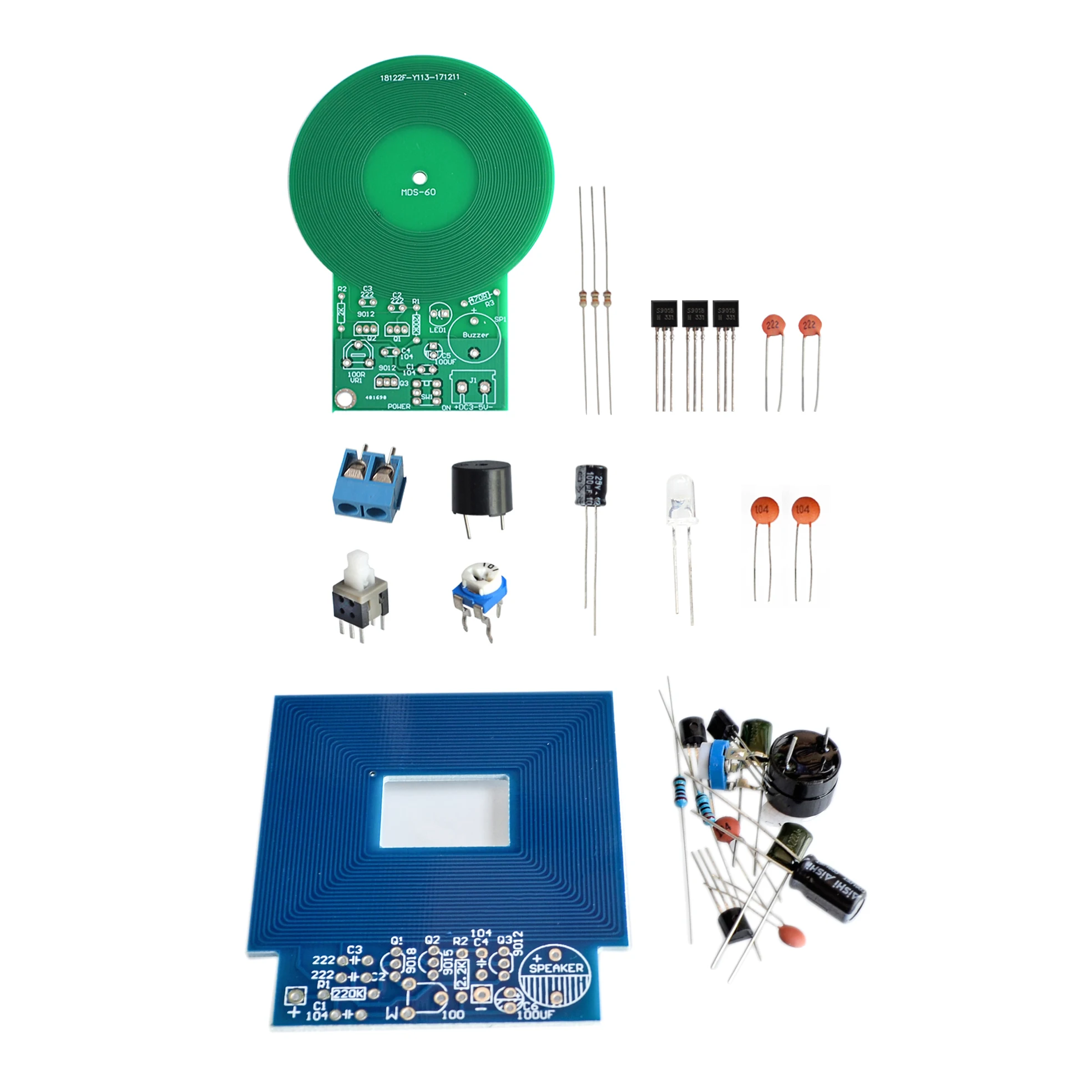 DIY Metal Detector Kit - Non-contact Sensor Board Module (DC 3V-5V)