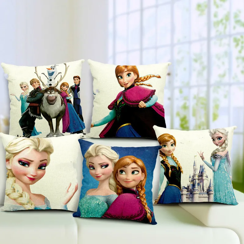 

No Pillow Core Pillow Cover Fever 2 Plush Carpet Cotton Anna and Elsa Christmas Gift Toys