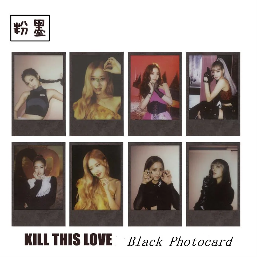 Kpop Blackpink Kill This Love бумажная Фотокарта альбом Лиза Роза автограф Фотокарта Дженни джисоо коллективные карты