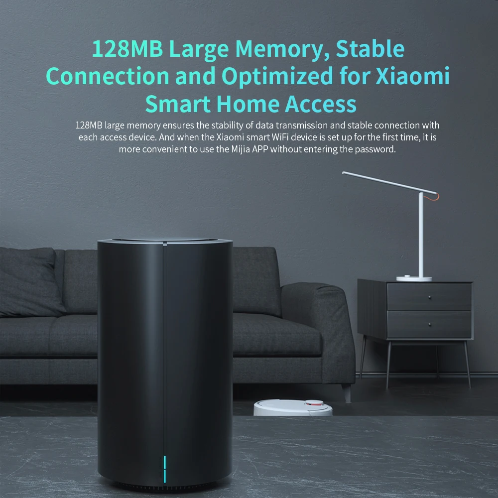 Высокоскоростной маршрутизатор Xiaomi AC2100 двухчастотный двухъядерный процессор 128