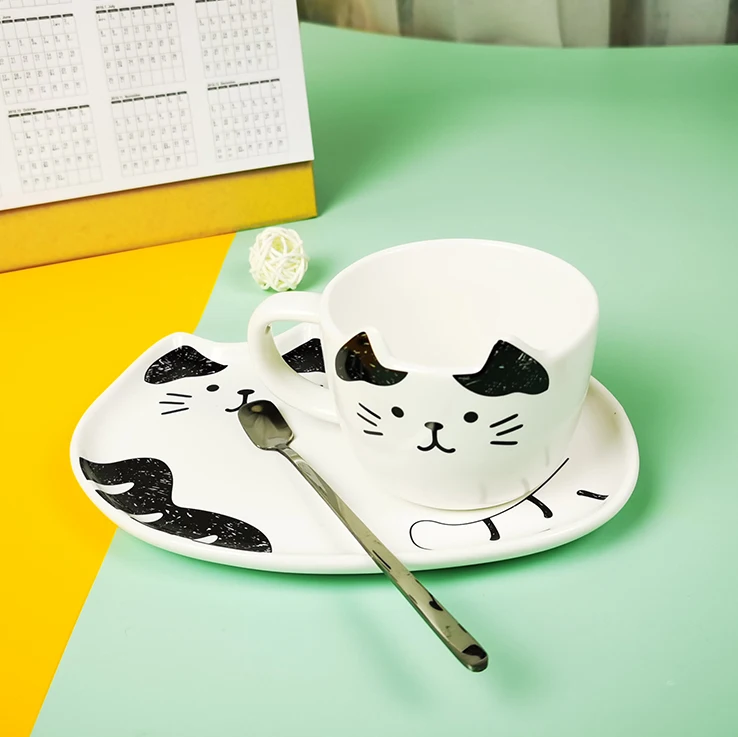 black white cat