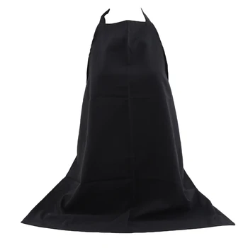 

Hanging Apron Black Polyester Coffee Shop Chef Hanging Neck Apron Home Kitchen Cleaning Apron